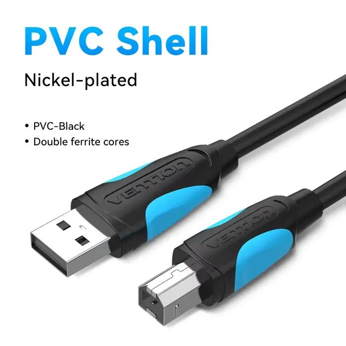 Vention – câble USB 2.0 Type B mâle vers A mâle pour imprimante Canon, Epson, HP, ZJiang, étiquette,
