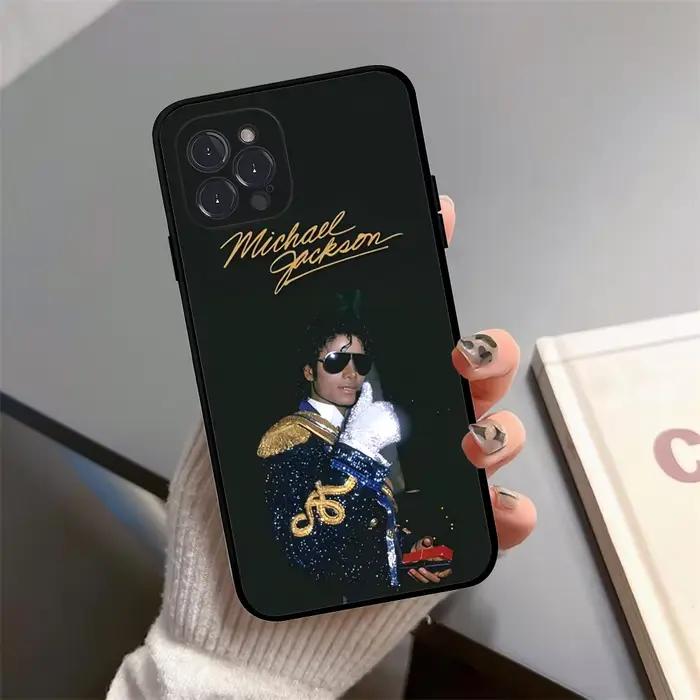 Coque de téléphone en Silicone souple, chanteur Pop m-michael j-jackkson des années 80, pour iphone 
