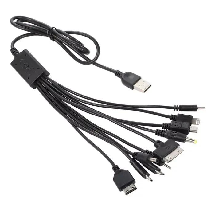 Câble de chargement multiple 10 en 1, Interface Multiple, usage simultané, câble de chargement multi