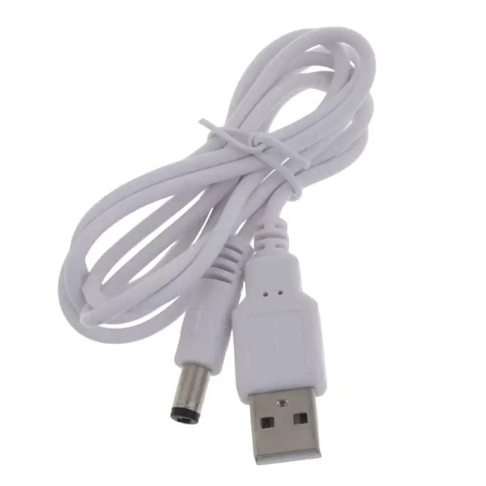 Câble de charge USB durable, prise d'alimentation, DC 5V, 5.5x2.5mm, USB2.0, 1m, 2M3M