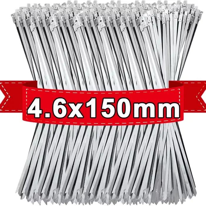 Attaches de câble en métal, anneaux de fixation autobloquants en acier inoxydable, câbles robustes, 