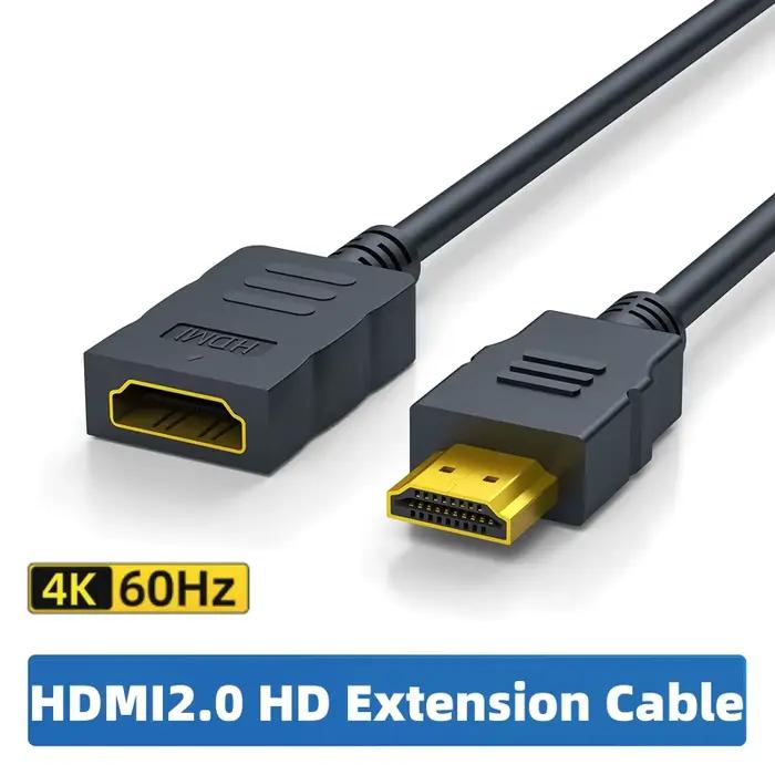 Câble d'extension mâle vers femelle HDMI2.1, 8K 60Hz/4K 144Hz/2K 165Hz, prise en charge des directio