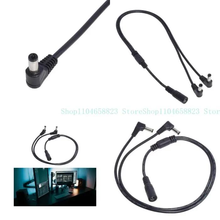 652F 12V 1 FEMELLE 2 MALAGE MALE Y Câble séparateur 5.5x2.1 mm Cordon d'alimentation pour CCTV