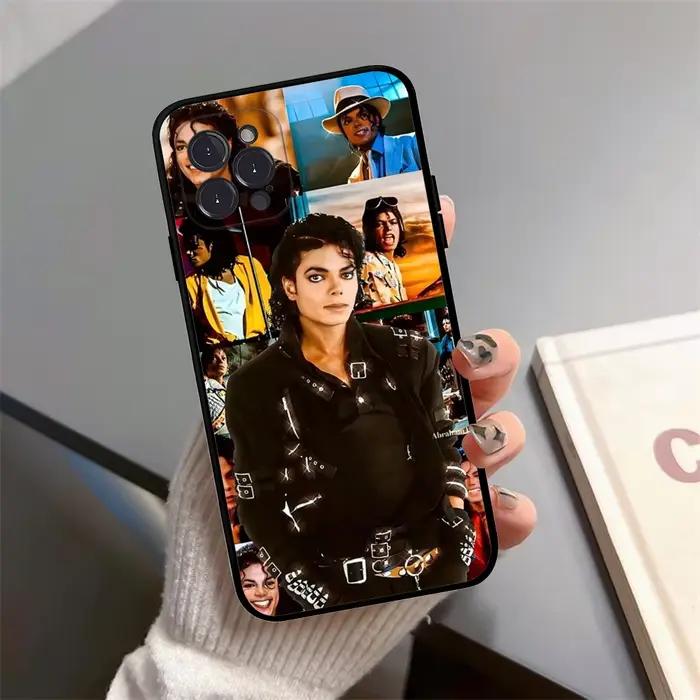 Coque de téléphone en Silicone souple, chanteur Pop m-michael j-jackkson des années 80, pour iphone 