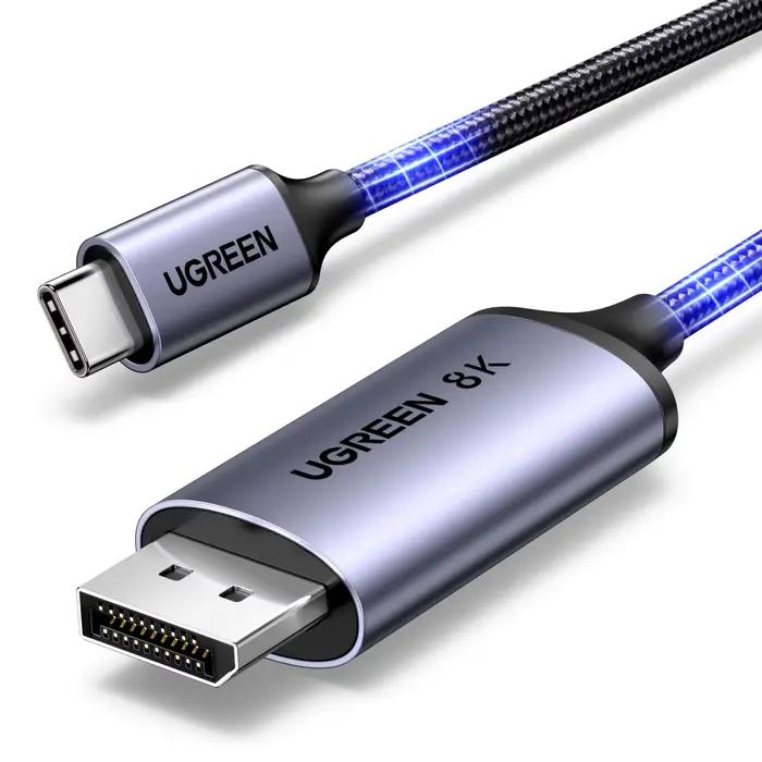 UGREEN-Câble USB Type-C vers Displayport 1.4 8K, 3/4 Gbps, pour Macbook Pro iPad, compatible avec Th