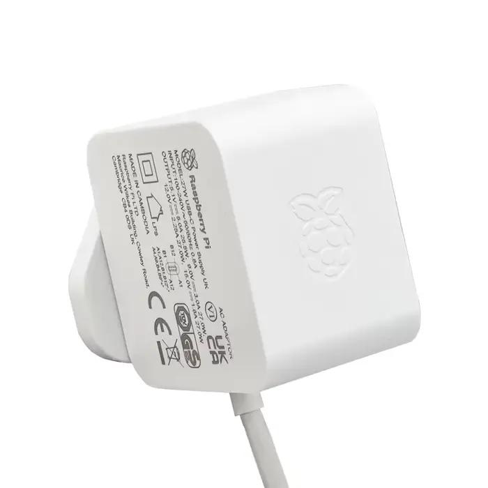 Nouveau Raspberry Pi 5 alimentation type-c 5A 27W PSU 1.2M câble 100-240V prise US UK pour Raspberry
