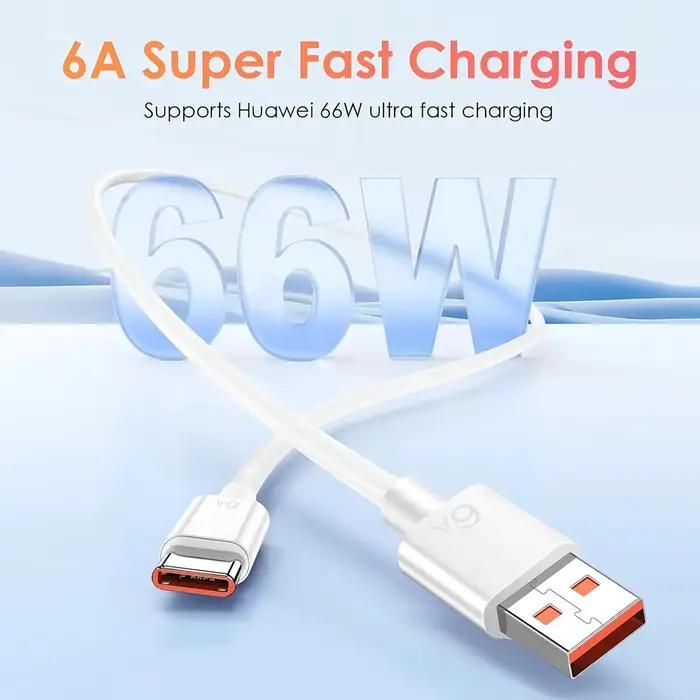 Chargeur Super rapide 6A 66W, pour Huawei Mate 40 50 60 Nova 11 12 13 Pro HONOR 300 Lite X8c Magic 5