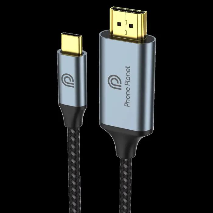 Câble HDMI 4K vidéo et audio simultanés, type C vers HDMI, pour TV, MacBook Air, iPad, Samsung, Pixe
