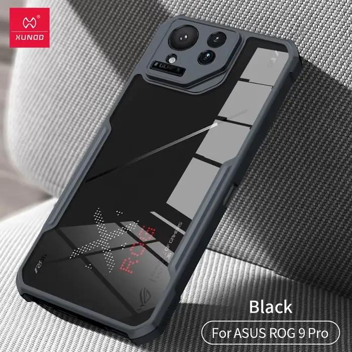 Pour ASUS Rog Phone 9 Pro, 9 étui XUNDD Airbag antichoc Transparent PC cadre TPU couverture arrière 