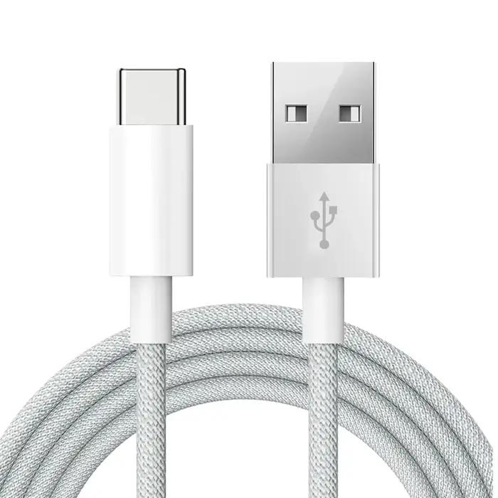 Câble Carplay USB C pour téléphone portable, cordon de charge rapide, câbles tressés en Nylon pour j