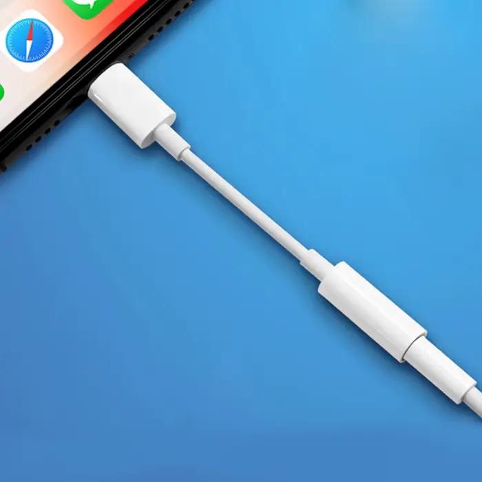 Adaptateur casque Lightning à 3.5mm, adaptateur Jack 3 5 Mm pour IPhone 14 13 12 11 Pro Max XS XR X 