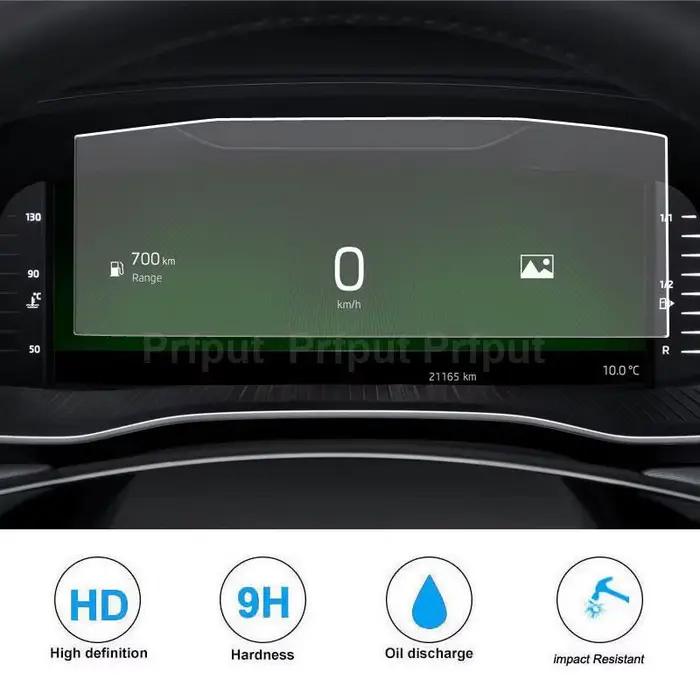 Film de protection pour écran LCD en verre trempé, autocollant pour tableau de bord, accessoires pou