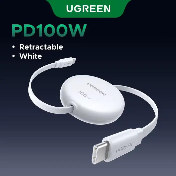 UGREEN câble USB C rétractable 100W pour MacBook iPad câble de chargeur rapide pour iPhone 17 16 15 