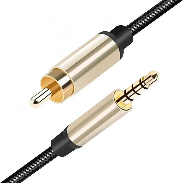 Câble Audio Coaxial Numérique Plaqué Or pour Barre de Son HDTV, Stéréo éventuelles DIF, Jack 3.5mm, 