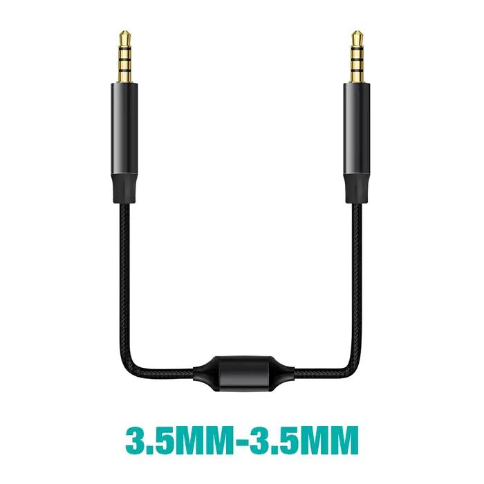 Câble Audio bidirectionnel 3.5mm vers USB C 3.5 L, transcribeur, adaptateur Aux pour enregistrement 