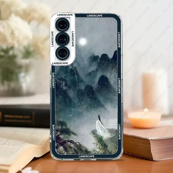 Coque souple pour Samsung Galaxy S25 S24 S20 S21 FE S22 S23 Ultra A52 A53 A73 A54 A14, peinture de p
