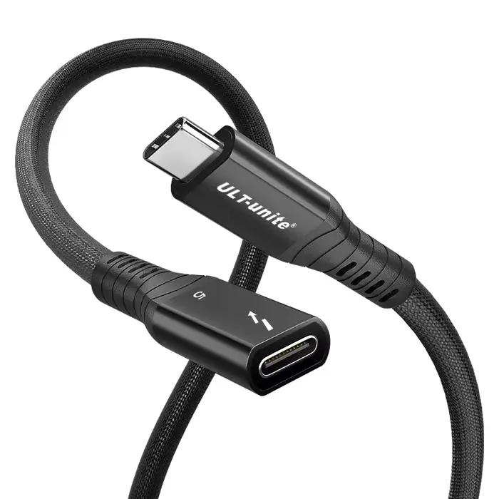 Câble d'extension Thunderbolt 5 240W 120 Gbps 16K/8K compatible avec TB4/USB4/3.2 pour ordinateur po