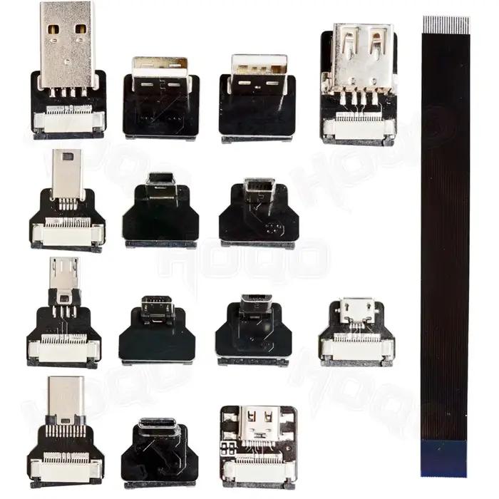 FFC type-c Mini Micro USB C câble ruban 90 FPV mince plat doux flexible FPC charge FPV moniteur à ca