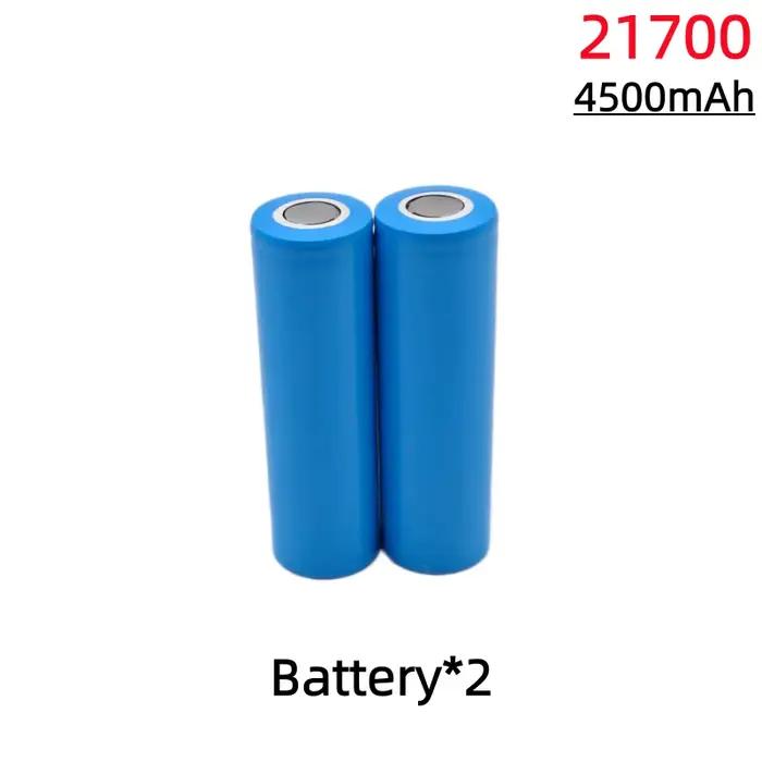 Batterie lithium-ion rechargeable 21700 3.7V 4500mAh 3C, haute décharge, adaptée aux lampes de poche