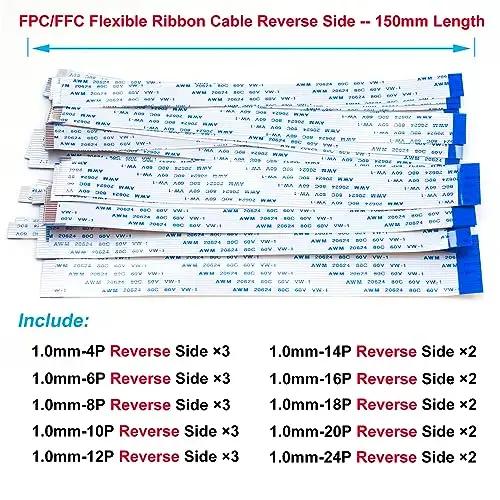Kit de connecteurs de câble ruban FFC FPC 1mm, prise de câble plat Flexible 4/6/8/10/12/14/16/18/20/