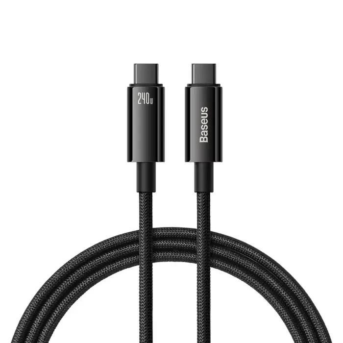 Câble USB C Baseus 240W PD 3.1 pour MacBook Samsung S22 Xiaomi iPad Huawei câble PD 5A câble de char