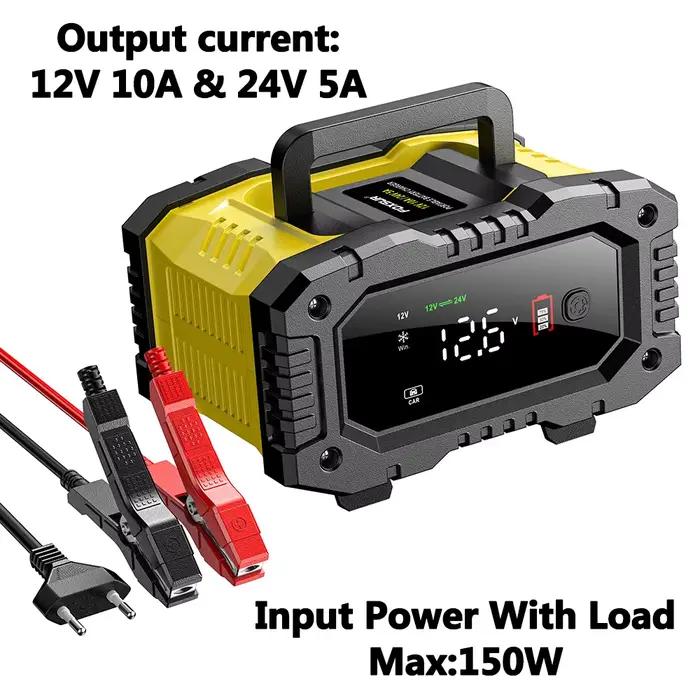 FOXSUR 12V 24V FPT100 FPT200 chargeur de batterie de voiture pour Moto pour camion batterie réparati