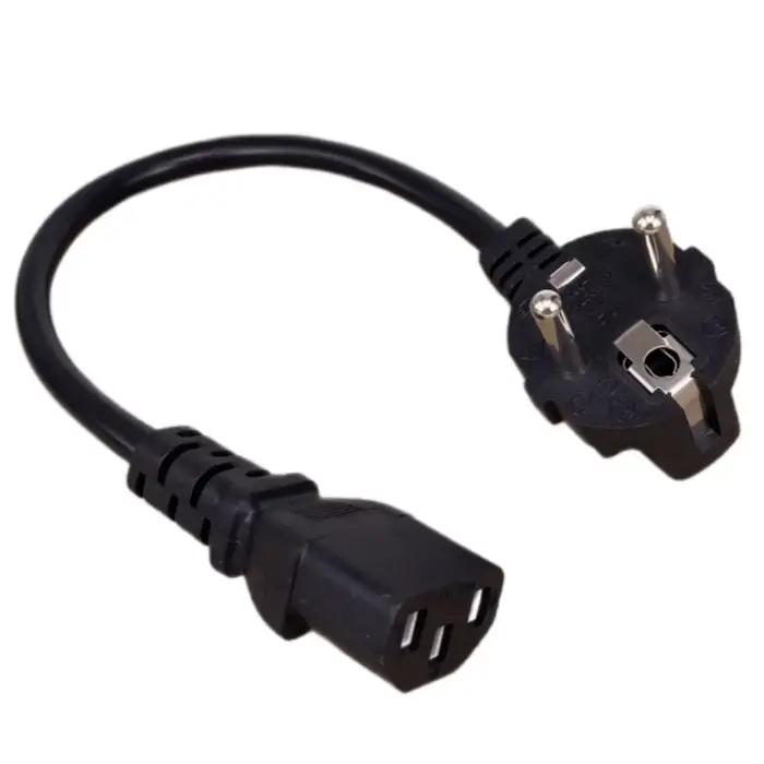Câbles d'alimentation CEE7/7 vers IEC C13, 10A, 250V, câble H05VV-F 0.75mm, cordon d'alimentation co