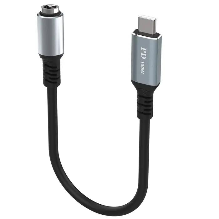 Cordon d'Alimentation USB de Type C, Entrée Mâle DC 5.5x2.1mm 600, Maximum 100W, Adapté au Développe