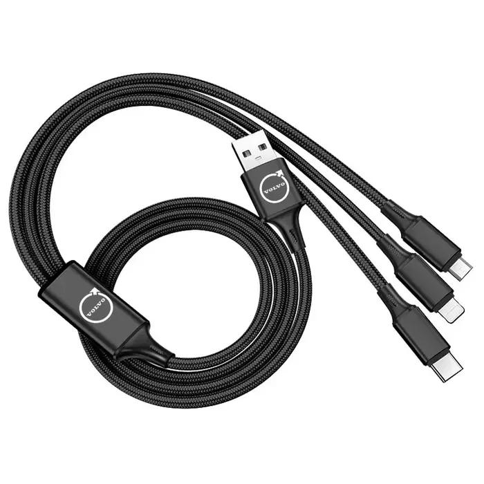 Câble Micro Type C pour voiture, chargement rapide, câbles USB pour données, pour Volvo XC90 V90 V60