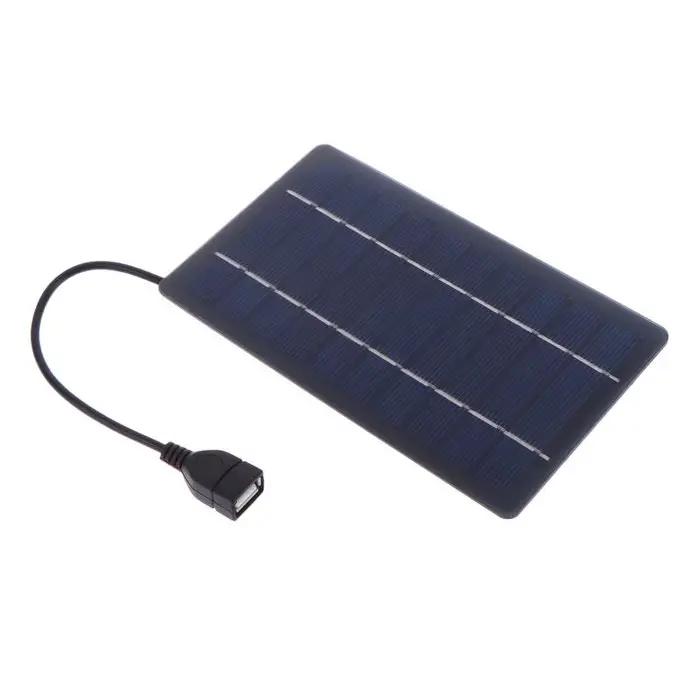 Chargeur solaire portable 2W USB C à charge rapide pour téléphone, camping, randonnée, usage d'urgen
