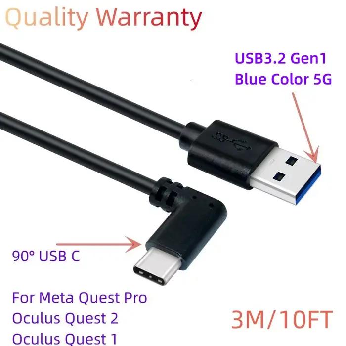 Câble de chargement de lien de 16 pieds, 5M, pour Quest 3S/3 Meta Quest Pro Pico 4 PS5 PSVR2, access