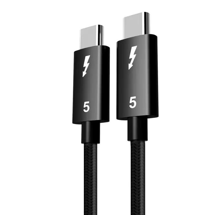 Câble Thunderbolt 5 USB-C vers USB-C 240W pour charge et transfert de données 80 Gbit/s, compatible 