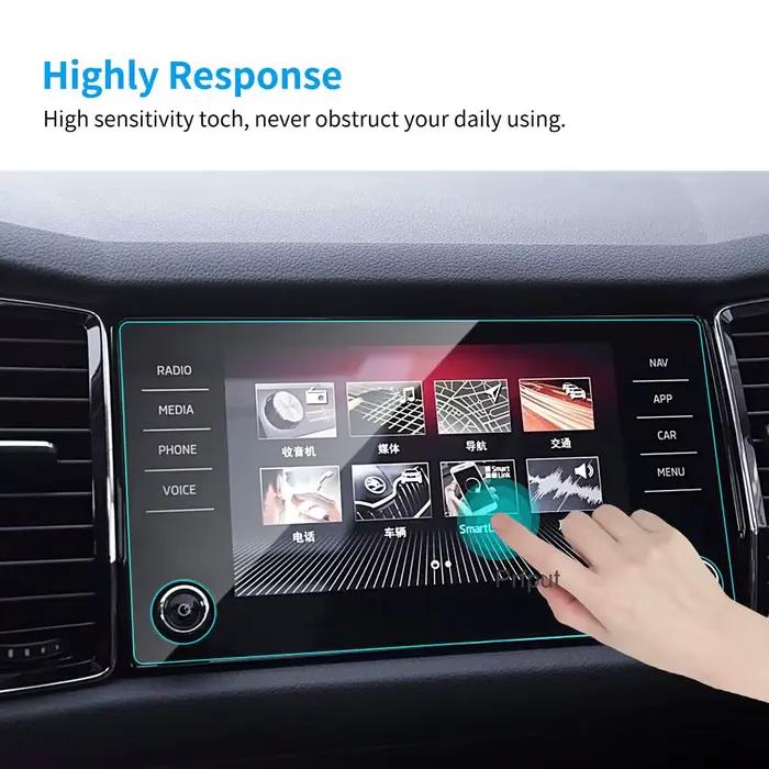 Protecteur d'écran en verre trempé pour Skoda Kodiaq Karoq 2017 – 2020, Navigation GPS, style de voi