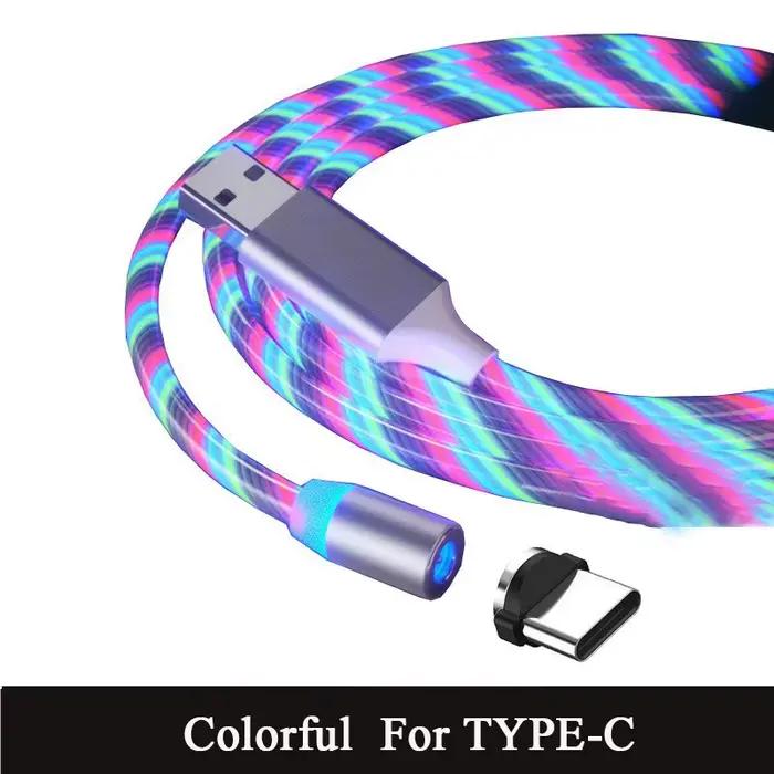 Câble USB A vers type C pour téléphone portable, aspiration magnétique, câble de données, développem