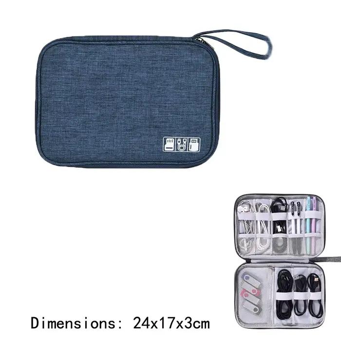 Sac de rangement pour câbles avec 3 tailles, organiseur d'accessoires électroniques numériques, étui
