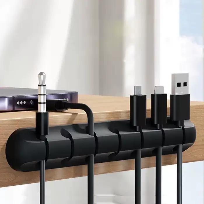 Clips de support de câble adhésifs, organisateur de fil de gestion de cordon pour câble de chargemen