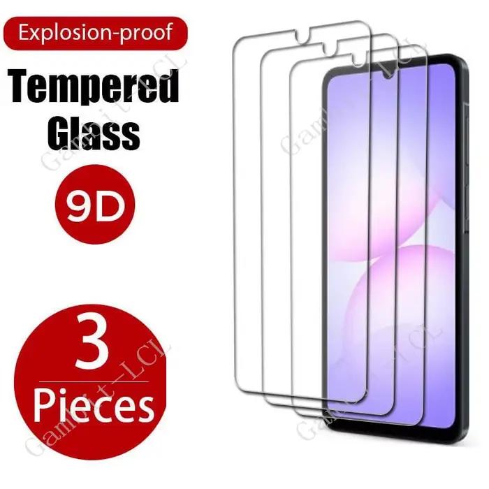 3 pièces 9H HD verre trempé de protection pour Samsung Galaxy A07 4G 6.7 "SamsungGalaxyA07 GalaxyA07