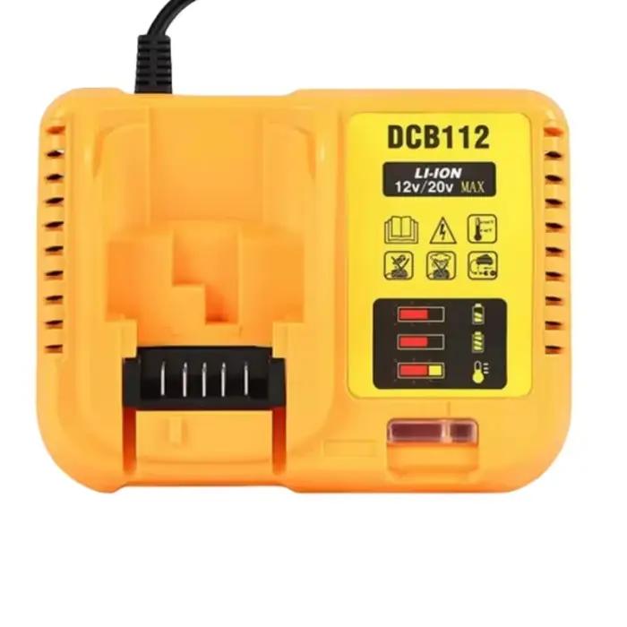 Chargeur de batterie au lithium 2A DCB112 pour Dewalt 10.8V 12V 14.4V 18V DCB206 DCB205 DCB204 DCB20