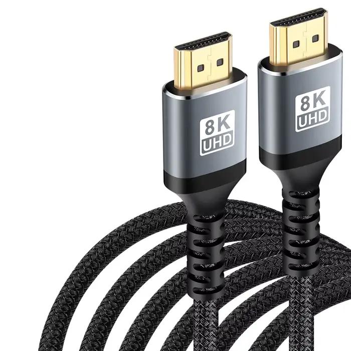 Câble HDMI 2.1, 8K, 60HZ, 4K, 120HZ, pour Xiaomi mi TV Box, PC portable, PS4, PS5, Ultra HD, fil hau