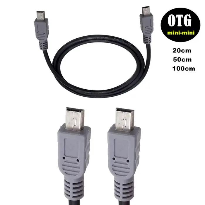 Câble USB OTG Mini USB vers Mini USB mâle vers mâle câble de données téléphone portable vers caméra 