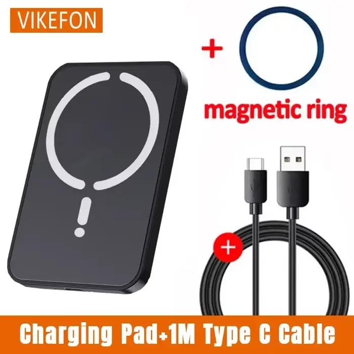 Support de téléphone magnétique sans fil pour grille d'aération de voiture avec chargeur rapide pour