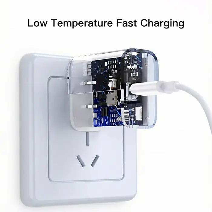 Chargeur rapide PD 30W pour iPhone 12 13 14 15 16 17 Pro Max Plus, câble de charge rapide USB C vers