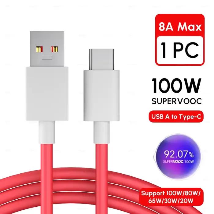 Câble d'origine OnePlus 13 12 11 10 Type C vers USB PD cordon 150W 100W 80W Charge Supervooc pour OP