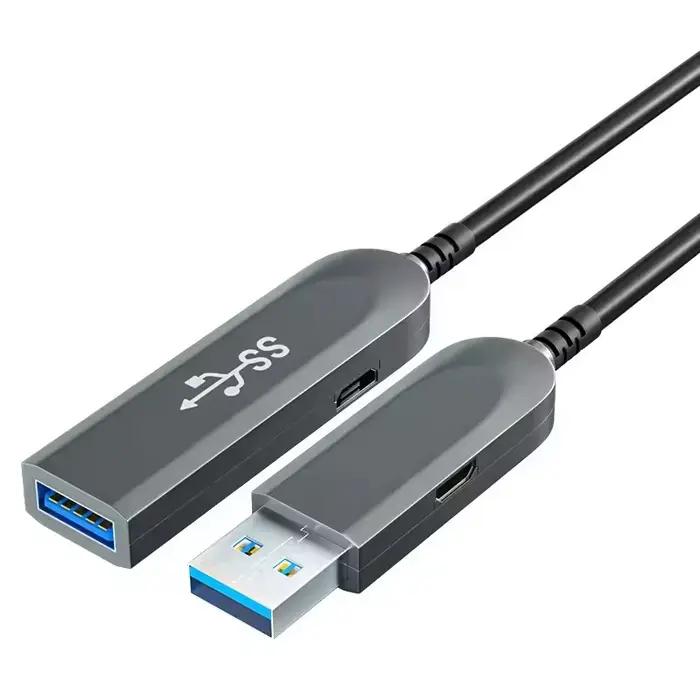 Câble de données à Fiber optique USB3.0 et 3.1 AOC 10Gbps USB3.0 mâle à femelle câble d'extension US