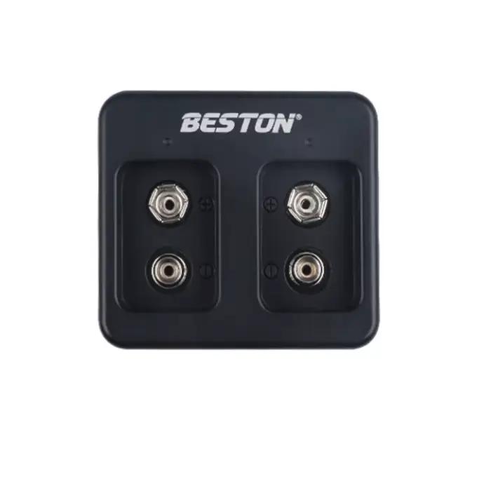 Chargeur de batterie intelligent rapide à 4 emplacements 9V, avec indicateurs LED, câble USB pour Ba