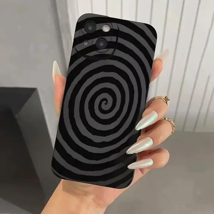 Coque de téléphone en Silicone à motif de cercle tourbillonnant, étui pour Xiaomi Redmi 13 12C 13C 1