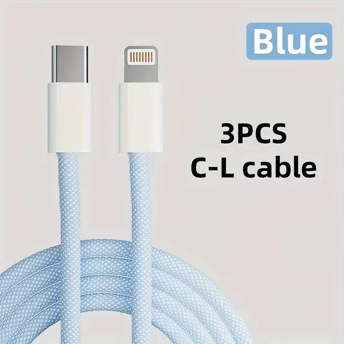 Câble USB C vers Lightning à charge rapide, type C pour câble de chargeur iPhone compatible avec iPh