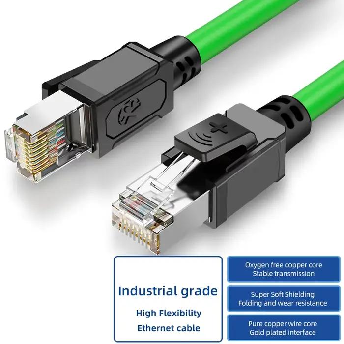 Câble Ethernet haut de gamme CAT6A, câble réseau industriel hautement flexible pour routeur/PS5/ABB/