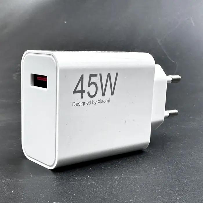 Chargeur Xiaomi 45 watts EU avec câble 6A pour Redmi Note 15 14 13 Pro Mi Xiaomi Pad 7 8 Pro 14T 13T