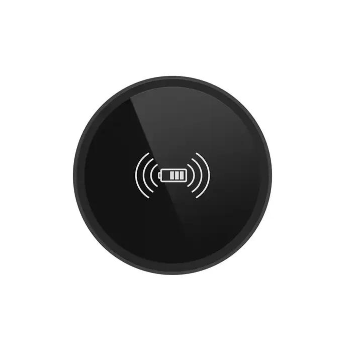 Chargeur intégré de bureau sans fil rapide, iPhone 16, 15, 14, 13, 12, Samsung S24, S23, Huawei, tél